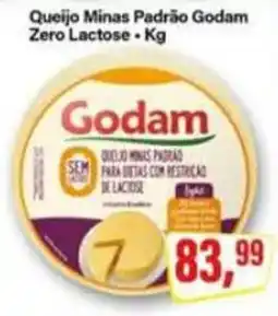 Rede Supermarket Queijo Minas Padrão Godam Zero Lactose oferta