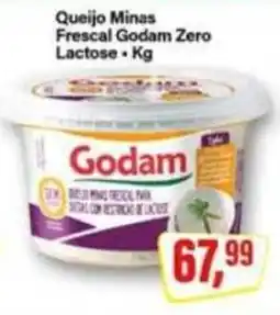 Rede Supermarket Queijo Minas Frescal Godam Zero Lactose oferta