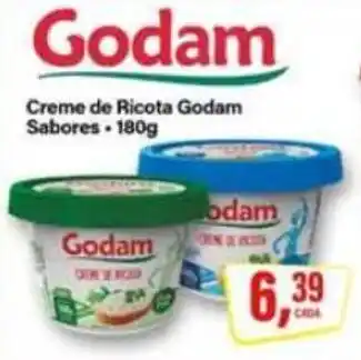 Rede Supermarket Creme de Ricota Godam Sabores oferta