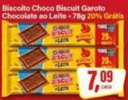 Rede Supermarket Biscoito Choco Biscuit Garoto Chocolate ao Leite oferta