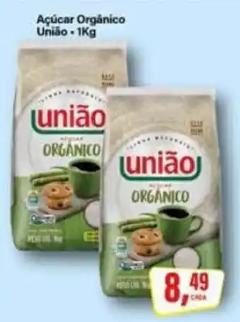 Rede Supermarket Açúcar Orgânico União oferta