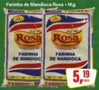 Rede Supermarket Farinha de Mandioca Rosa oferta