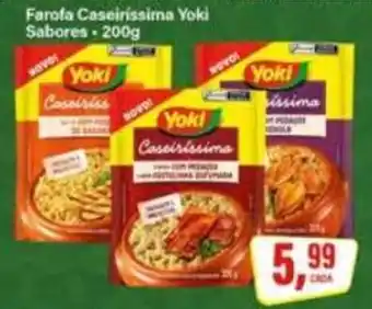Rede Supermarket Farofa caseirissima yoki sabores oferta