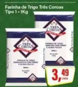 Rede Supermarket Farinha de trigo três coroas tipo 1 oferta