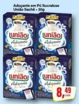 Rede Supermarket Adoçante em Pó Sucralose União Sachê oferta
