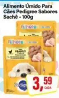 Rede Supermarket Alimento Úmido Para Cães Pedigree Sabores oferta