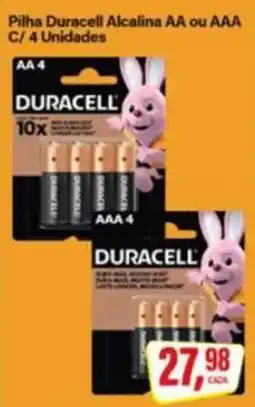Rede Supermarket Pilha duracell alcalina aa ou aaa c oferta