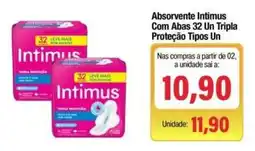 Spani Atacadista Absorvente Intimus Com Abas 32 Un Tripla Proteção Tipos Un oferta