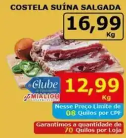 Mialich Supermercados Costela suína salgada oferta