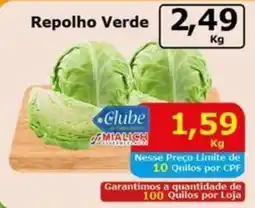 Mialich Supermercados Repolho Verde oferta