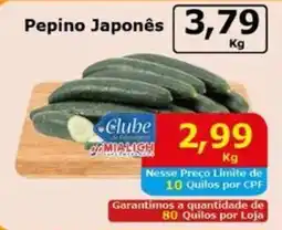 Mialich Supermercados Pepino Japonês oferta