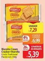 Atacadão Vitarella - biscoito cream cracker oferta