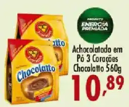 Confiança Supermercados Achocolatado em Pó 3 Corações Chocolatto oferta