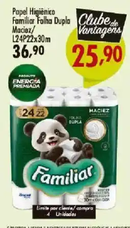 Confiança Supermercados Papel Higiênico Familiar Folha Dupla Maciez oferta