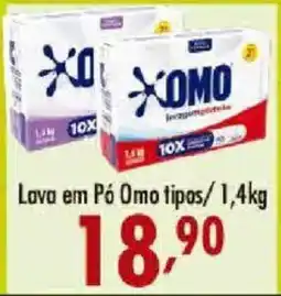 Confiança Supermercados Lava em Pó Omo tipos oferta