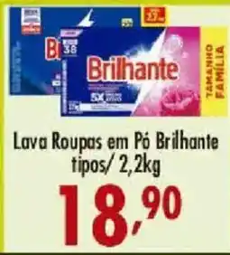 Confiança Supermercados Lava Roupas em Pó Brilhante tipos oferta