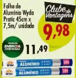 Confiança Supermercados Folha de Alumínio Wyda oferta