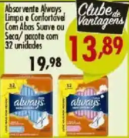 Confiança Supermercados Absorvente always limpo e confortável oferta