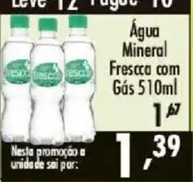 Confiança Supermercados Água Mineral Fresca com Gás oferta