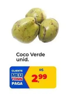 Tonin Superatacado Tonin - coco verde oferta