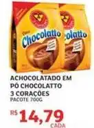 Assaí Atacadista 3 corações - achocolatado em pó chocolatto oferta