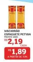 Assaí Atacadista Petycão - macarrão espaguete oferta
