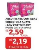 Assaí Atacadista Suave - absorvente com abas cobertura lady cottonbaby oferta