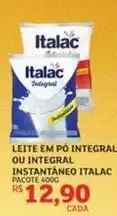 Assaí Atacadista Italac - leite em po integral ou integral instantáneo oferta