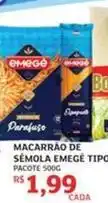 Assaí Atacadista Emegê - macarrão semola tipo oferta