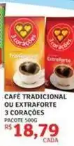 Assaí Atacadista 3 corações - café tradicional ou extraforte oferta