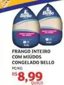 Assaí Atacadista Bello - frango inteiro com miudos congelado oferta