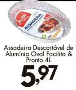 Confiança Supermercados Assadeira descartável de alumínio oval facilita & pronto oferta