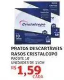 Assaí Atacadista Cristalcopo - pratos descartáveis rasos cristalcopo oferta