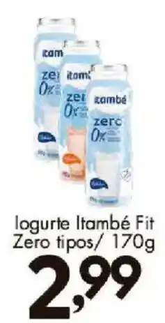 Confiança Supermercados logurte itambé fit zero tipos oferta
