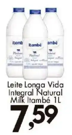 Confiança Supermercados Leite longa vida integral natural milk itambé oferta