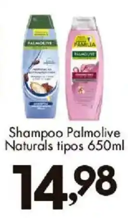 Confiança Supermercados Shampoo Palmolive Naturals tipos oferta