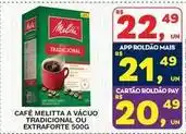 Roldão Melitta - café a vácuo oferta