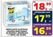 Roldão Raid - repelente elétrico liquido family 45 noites 1 oferta