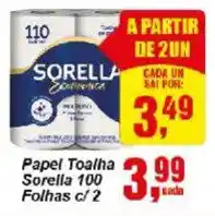 Negreiros Papel Toalha Sorella 100 Folhas c/ 2 oferta