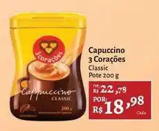 Novo Atacarejo 3 corações - capuccino oferta