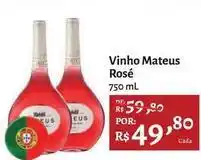Novo Atacarejo Mateus - vinho rosé oferta