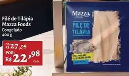Novo Atacarejo Mazza foods - filé de tilápia oferta