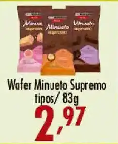 Confiança Supermercados Wafer Minueto Supremo oferta