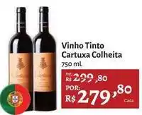 Novo Atacarejo Cartuxa colheita - vinho tinto oferta