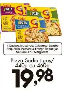 Confiança Supermercados Pizza sadia tipos oferta