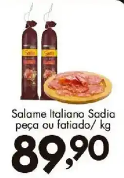 Confiança Supermercados Salame italiano sadia oferta