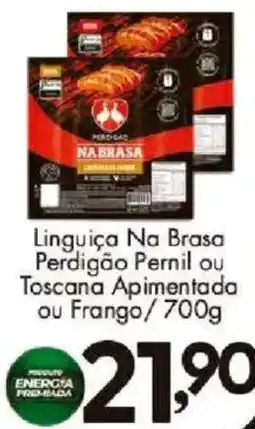Confiança Supermercados Linguica na brasa oferta