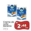 Novo Atacarejo Betânia - creme de leite oferta