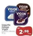 Novo Atacarejo Vigor - iogurte grego oferta