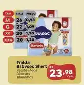 Novo Atacarejo Babysec - fralda short oferta